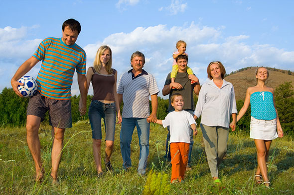 Walking family