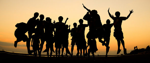 jumping kids
